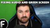 Fix green screen noise with Ultrakey Chroma Key and fix audio in Adobe Premiere
