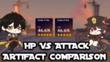 Hutao and Zhongli: HP vs Attack Artifact Comparison | Genshin Impact