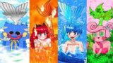 Fire, Water, Air, and Earth Mermaids – Four Elements FNF Battle – Poppy Playtime Chapter 2 Animation