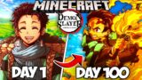 I Survived Minecraft Demon Slayer for 100 Days As Tanjiro… This Is What Happened
