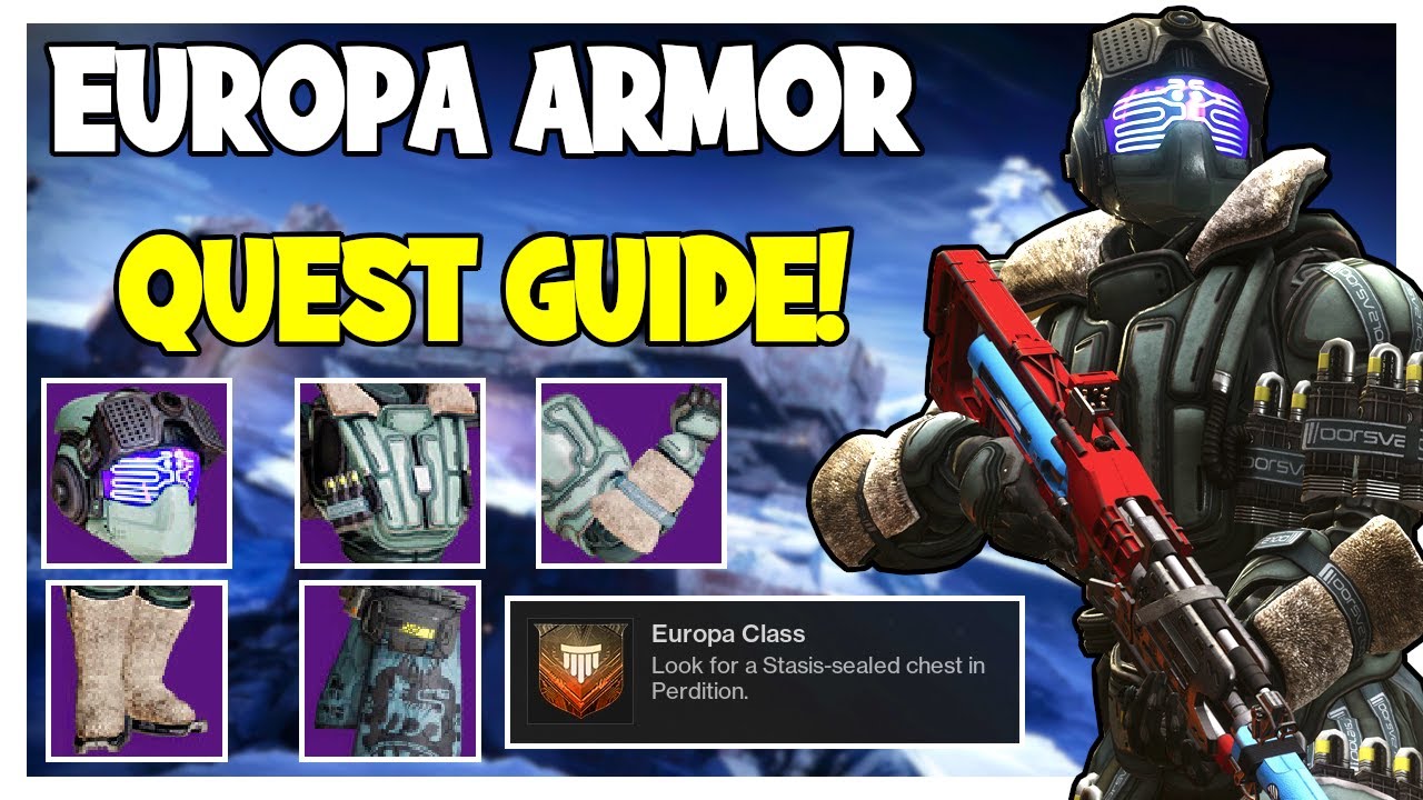 ALL STASIS SEALED CHEST LOCATIONS! Europa Armor Quest Guide Destiny 2