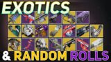 Beyond Light Weapons & Exotics (Adept & Raid Weapons not included) | Destiny 2 Beyond Light
