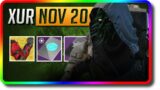 Destiny 2 Beyond Light – Xur Location, Exotic Armor Synthocepts (11/20/2020 November 20)