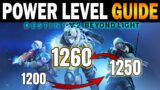 How to Power Level up to 1260 (Destiny 2 BEYOND LIGHT Season 12 Guide)