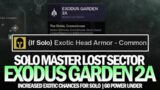 Solo Master Lost Sector Exodus Garden 2A (60 Power Under) [Destiny 2 Beyond Light]