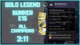 Bunker E15 (Solo, Legend, Platinum – 3:11) | Destiny 2: Beyond Light