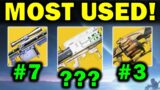 Top 10 MOST USED Exotic Weapons in Destiny 2: Beyond Light!