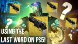 USING THE LAST WORD ON PS5! (It Slaps) Destiny 2 Beyond Light