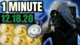 Xur in 1 MINUTE – (12.18.20) PRE – XMAS MEDIOCRITY [Destiny 2 Beyond Light]