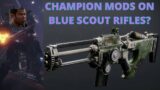 Destiny 2 Beyond Light- Blue Scout rifles should be used.