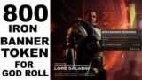 Destiny 2 Beyond Light Iron Banner | Spent 800 Iron Banner Token for God Roll | NitroFlix