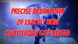 Destiny 2 Beyond Light – Precise Breakdown of Shatterdive Nerf