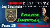 Destiny 2 Weekly Reset [Jan 12]; Eververse; Beyond Light Seal now Obtainable!