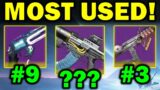 Top 10 MOST USED Legendary Weapons in Destiny 2: Beyond Light!