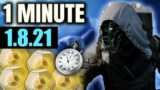 Xur in 1 MINUTE – (1.8.21) RETURN OF THE BEST-O [Destiny 2 Beyond Light]