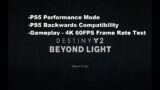Destiny 2: Beyond Light – PS5 Backwards Compatibility Gameplay 4K 60FPS – PS5 Performance Mode