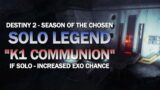 Solo 1300 Legend Lost Sector "K1 Communion" (Hunter) – Destiny 2 Beyond Light