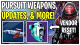 Vendor Gear Reset, Pursuit Weapons, Playlist Updates, & More! | Destiny 2 Beyond Light News
