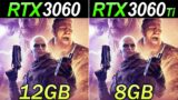 RTX 3060 Vs. RTX 3060 Ti | 1080p and 1440p | 23 Games Benchmarks