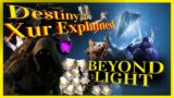 Xur Beyond Light 2021 | Exoctic Cyper and Monuments to lost Light | Xur Fated Engram
