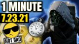 2 Outta 4 Ain't Bad – Xur in 1 MINUTE! (7.23.21) Destiny 2 Beyond Light