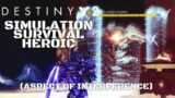 Destiny 2 Beyond Light Walkthrough Gameplay Simulation Survival Heroic (Aspect of Interference)