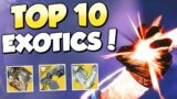 Top 10 Exotic Weapons & Armor for Season of the Lost! (Destiny 2)