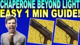 HOW TO GET CHAPERONE EXOTIC SHOTGUN IN DESTINY 2 BEYOND LIGHT!