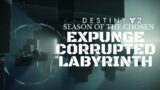 Destiny 2 Walkthrough Gameplay Expunge Corrupted Labyrinth (Season of The Splicer) (Beyond Light)