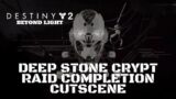Destiny 2 Beyond Light Deep Stone Crypt Raid Completion Cutscene (Clovis Bray) (Giant Exo Head)