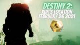 Xur's Location & Loot This Week Feb 26 2021 | Destiny 2 Beyond Light Season Of The Chosen | #Shorts